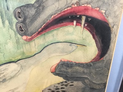 Lot 1071 - Arthur Lett Haines (1894-1978) watercolour, Symposium