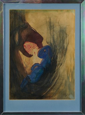 Lot 1072 - Arthur Lett Haines (1894-1978) watercolour, 'Innocence'