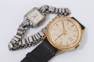 Lot 47 - Silver cased half hunter fob watch by C. H. Croydon, Ipswich, five other silver cased fob/pocket watches, together with various vintage watches
