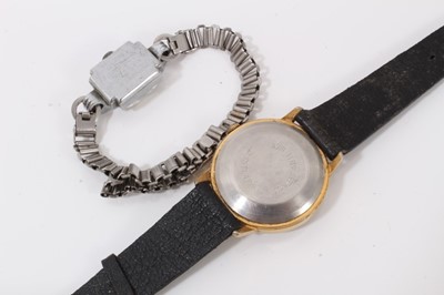 Lot 47 - Silver cased half hunter fob watch by C. H. Croydon, Ipswich, five other silver cased fob/pocket watches, together with various vintage watches