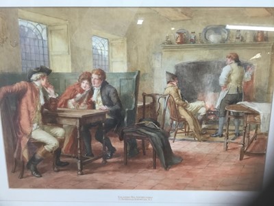 Lot 194 - George Sheridan Knowles (1863-1931)) watercolour Relating his adventures, signed, 36 x 52cm, glazed frame