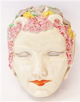 Lot 2002 - Scarce 1930s Clarice Cliff 'Pan' wall pocket...