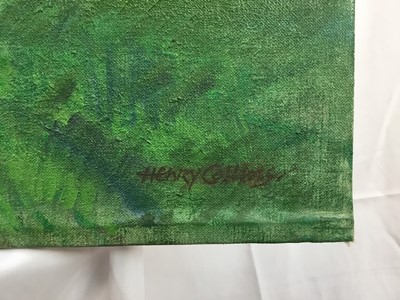 Lot 1100 - Henry Collins (1910-1994) oil on canvas, laid down onto board, ‘Old oak, Fingringhoe’, signed, inscribed and dated 1984 verso.