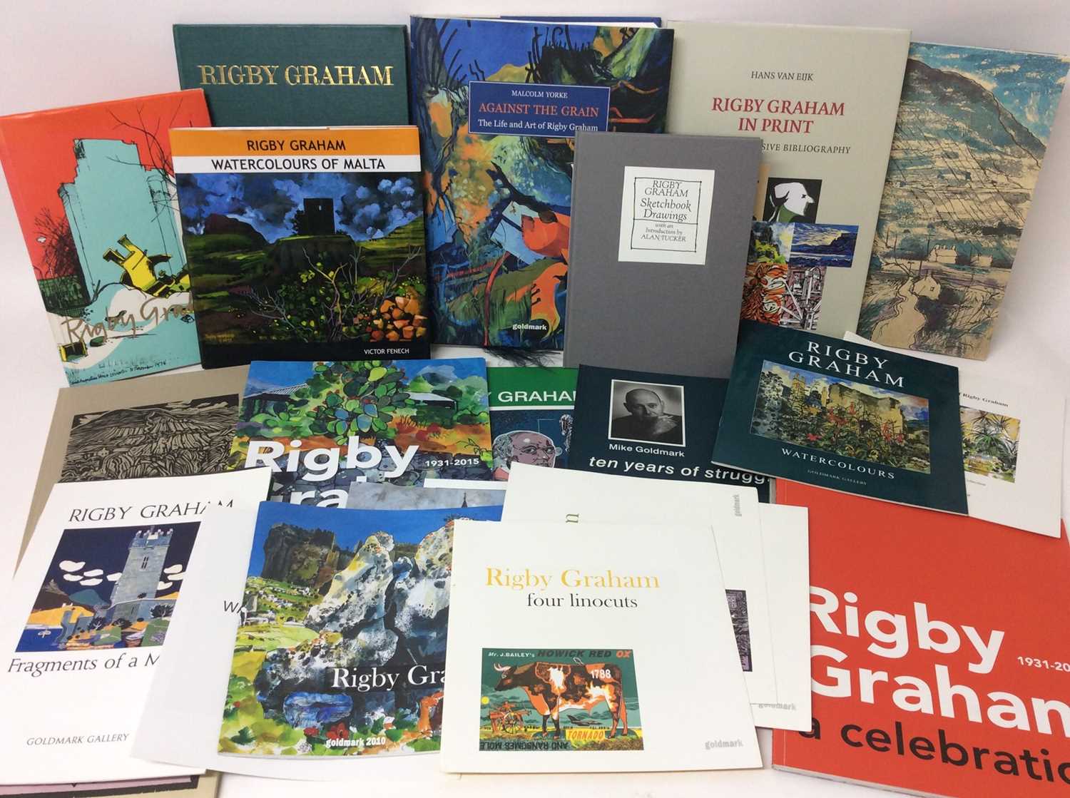 Lot 115 - Rigby Graham- Postcards for Murphy, signed and numbered 46 /50,: together with various Rigby Graham Publications