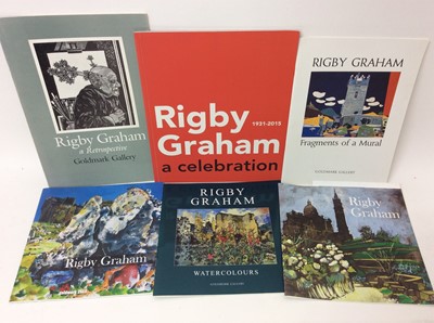 Lot 115 - Rigby Graham- Postcards for Murphy, signed and numbered 46 /50,: together with various Rigby Graham Publications