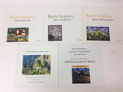 Lot 115 - Rigby Graham- Postcards for Murphy, signed and numbered 46 /50,: together with various Rigby Graham Publications