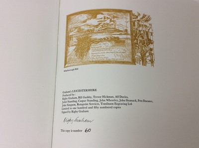 Lot 112 - Rigby Graham, Leicestershire, Sycamore Press / Gadsby Gallery, Leicester 1980, folio book in slip cover, limited edition 60/150