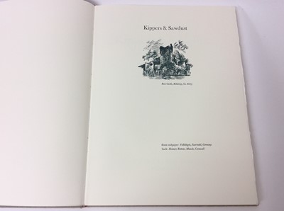 Lot 111 - The Old Stile Press - Rigby Graham. Kippers and Sawdust, limited signed edition, 1992, folio in slip case, together with a box of other publications featuring the illustrations of Rigby Graham incl...