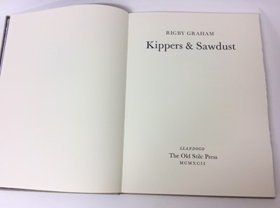 Lot 111 - The Old Stile Press - Rigby Graham. Kippers and Sawdust, limited signed edition, 1992, folio in slip case, together with a box of other publications featuring the illustrations of Rigby Graham incl...