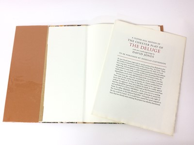 Lot 3 - The Chester Play of The Deluge, ill. David Jones, London, Clover Hill Editions, 1977, limited to 250 copies