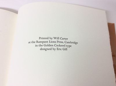 Lot 3 - The Chester Play of The Deluge, ill. David Jones, London, Clover Hill Editions, 1977, limited to 250 copies