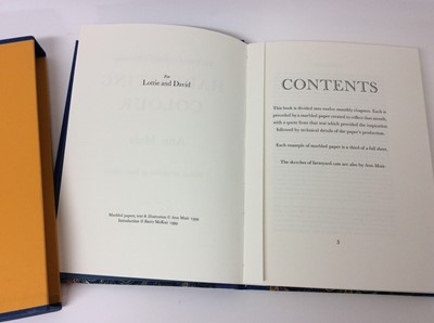 Lot 9 - Ann Muir - Harvesting Colour, Incline press 1999, no. 89 of 225 signed copies, slip case