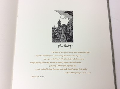 Lot 45 - John Craig - Britten’s Aldeburgh, Whittington Press, 1997, signed and numbered 135 of 440 copies, slip case