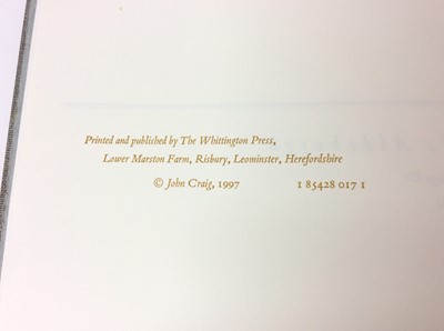 Lot 45 - John Craig - Britten’s Aldeburgh, Whittington Press, 1997, signed and numbered 135 of 440 copies, slip case
