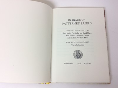 Lot 46 - In Praise of Patterned Papers, Incline Press, 200/300