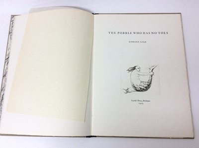Lot 65 - Edward Lear ‘The Pobble who has no toes’ illustrated Margaret Lock