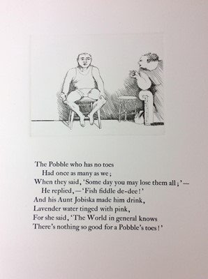 Lot 65 - Edward Lear ‘The Pobble who has no toes’ illustrated Margaret Lock