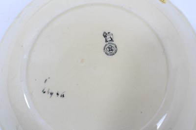 Lot 1146 - Charles Noke- set of Royal Doulton 'Gnomes & Munchkins' series ware dessert/sandwich set, pattern D4697,  9 pieces