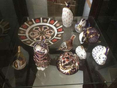 Lot 172 - Group of nine Crown Derby paperweights