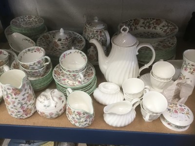 Lot 222 - Minton Haddon Hall service, together with a Doulton coffee service