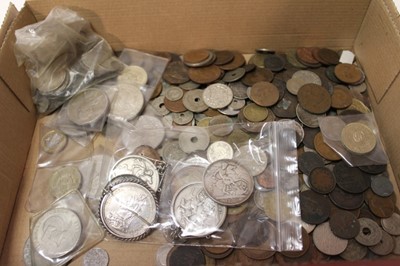 Lot 534 - World - Mixed coins to include six G.B. Victoria silver Crowns JH 1887
