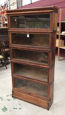 Lot 856 - Globe Wernicke five section bookcase