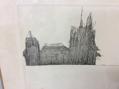 Lot 1197 - *Dame Elisabeth Frink (1930-1993) etching - Arrival at Canterbury