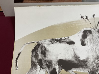 Lot 1059 - *Dame Elisabeth Frink (1930-1993) lithograph, 1973, bullfighting print ‘Corrida One’