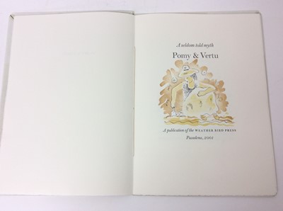 Lot 88 - Narci & Echo, Weather Bird Press, 2005, one of 50 copies, together with three other Weather Bird Press publications