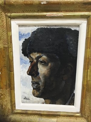 Lot 215 - Amalio Garcia del Moral (1992-1995) oil portrait of a matador in gilt frame