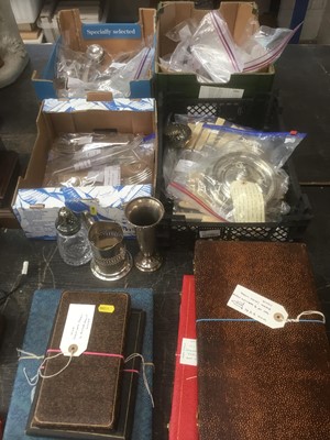 Lot 167 - Large collection of silver plate and metalwares