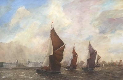 Lot 165 - William Francis Burton (1907-1995) oil on board - Greenwich