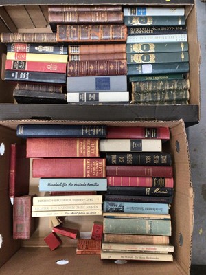 Lot 47 - Two boxes of books, mostly early to mid 20th century German