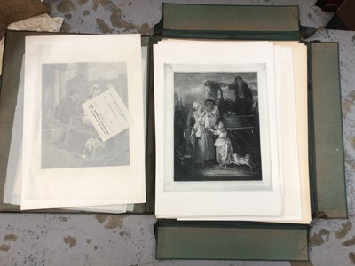 Lot 61 - Three portfolios containing a large quantity of prints