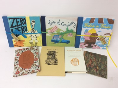 Lot 103 - E Loveless - three limited edition screenprinted books, various others