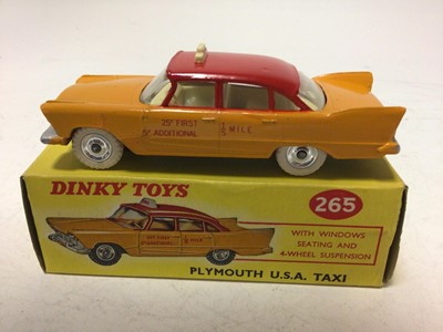 Lot 2074 - Dinky Plymouth USA taxi No 265, boxed