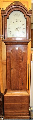 Lot 717 - Hedge of Colchester, George III 30 hour oak longcase clock.