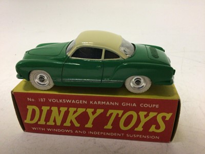 Lot 2100 - Dinky Volkswagon Karmann Ghia Coupe No 187, boxed