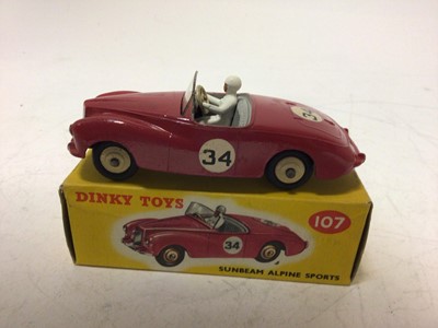 Lot 2102 - Dinky Sunbeam Alpine Sports No 107, boxed