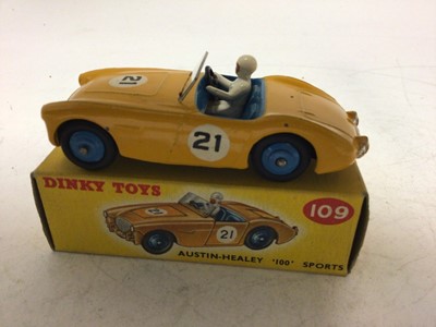 Lot 2105 - Dinky Austin Healey '100' Sports No 109, boxed