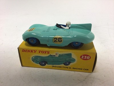 Lot 2106 - Dinky Jaguar Type D Racing Car No 238, boxed