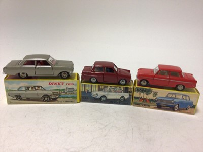 Lot 2149 - Dinky French Issue Opal "Rekord" No 542, DAF No 508, Opal "Kadett" No 540, all boxed (3)
