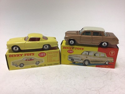 Lot 2151 - Dinky Alfa Romeo 1900 @Super Sprint@ No 185, Holden Special Sedan No 196, both boxed (2)