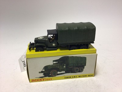 Lot 2162 - Dinky French Issue Camion G.M.C. Militaire Bache No 809, boxed