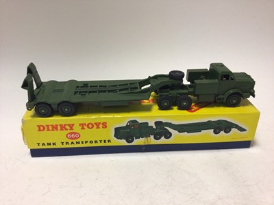 Lot 2187 - Dinky Tank Transporter No 660, Centurion Tank No 651, both boxed