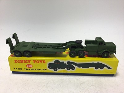 Lot 2188 - Dinky Tank Transporter No 660, Centurion Tank No 651, both boxed