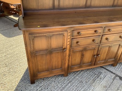 Lot 963 - Large Ercol two height dresser