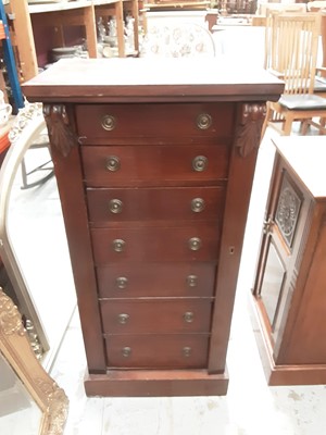 Lot 968 - Victorian  mahogany Wellington chest