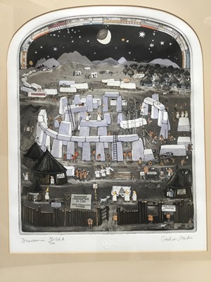 Lot 121 - Graham Clarke (b. 1941) etching and aquatint ‘Dunroamin’, signed and numbered 79/200, plate 43 x 34cm, glazed frame