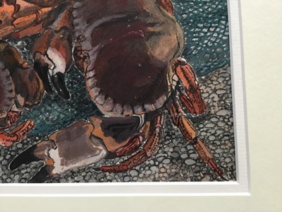 Lot 128 - Dione Page (b. 1936) watercolour, By the sea, 28 x 26cm, glazed frame